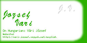 jozsef vari business card